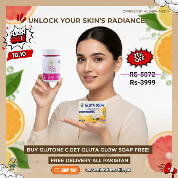 Glutone Bundle + Free Gluta Glow Medicated Soap