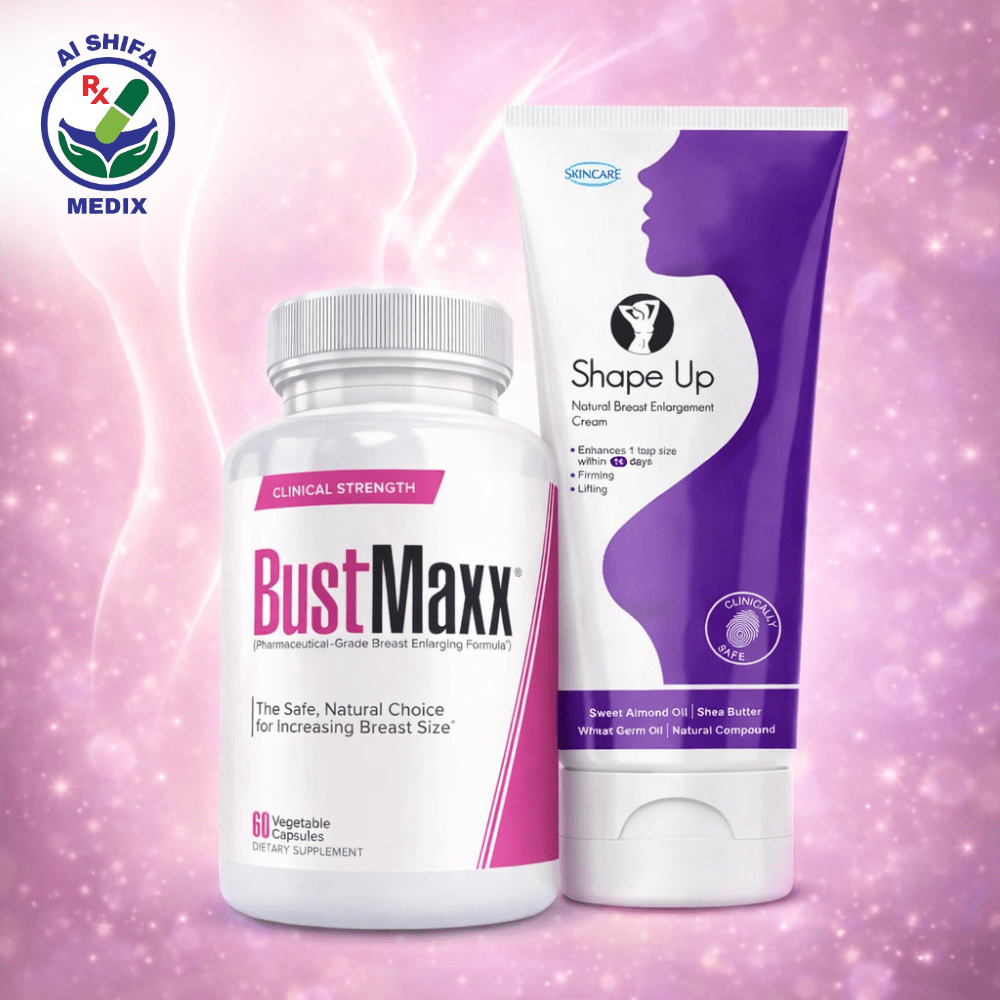 ASM-7 Female Confidence Bundle – Bust Enlargement Cream + BustMaxx Capsules - Image 1