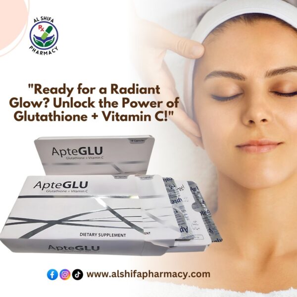 ApteGlu 30’s capsules (Gluthathione+Vitmain C )
