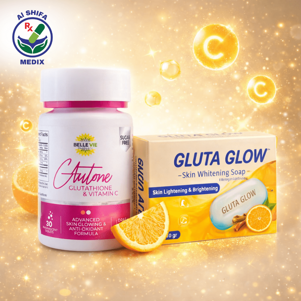 ASM-5 Glutone Bundle + Free Gluta Glow Medicated Soap - Image 1