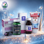 Hair Treatment Bundle – Biotin, Minoxidil, Finasteride, Shampoo & Free Derma Roller
